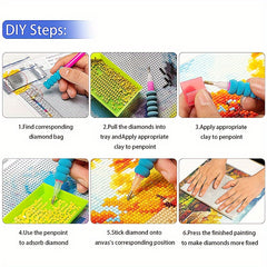 5D Snowman DIY Rhinestone Painting Kit Christmas Decorative Art