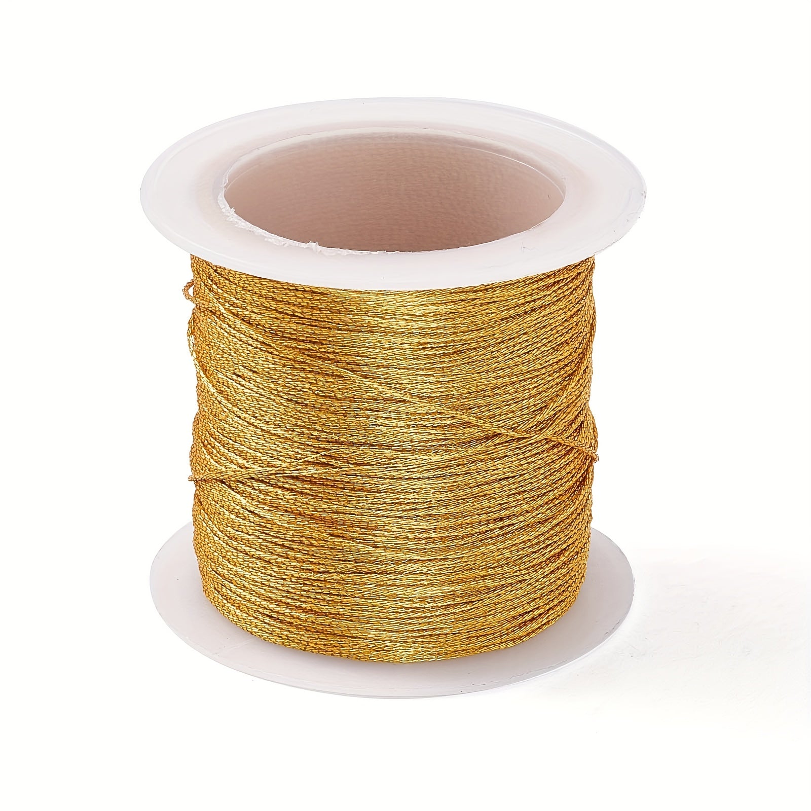 50m Golden Silk Thread for DIY Jewelry Making