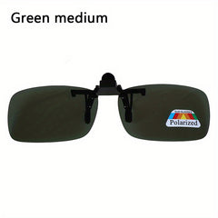 Men's Clip on Flip Up Polarized Sunglasses Night Vision Driving