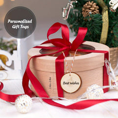 30 Pcs 6-11 cm Wood Slices Craft Kit w/ Hole for DIY Crafts