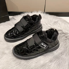 Women's Winter Walking Shoes Plush Inner Thermal Flat Shoes