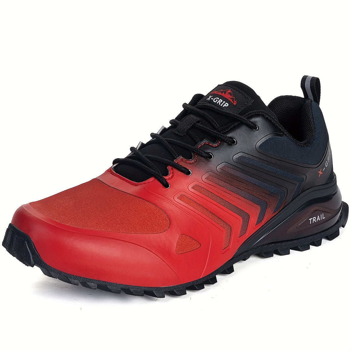 Men's Lace Up Trail Running Shoes - Outdoor Breathable Hiking Shoes