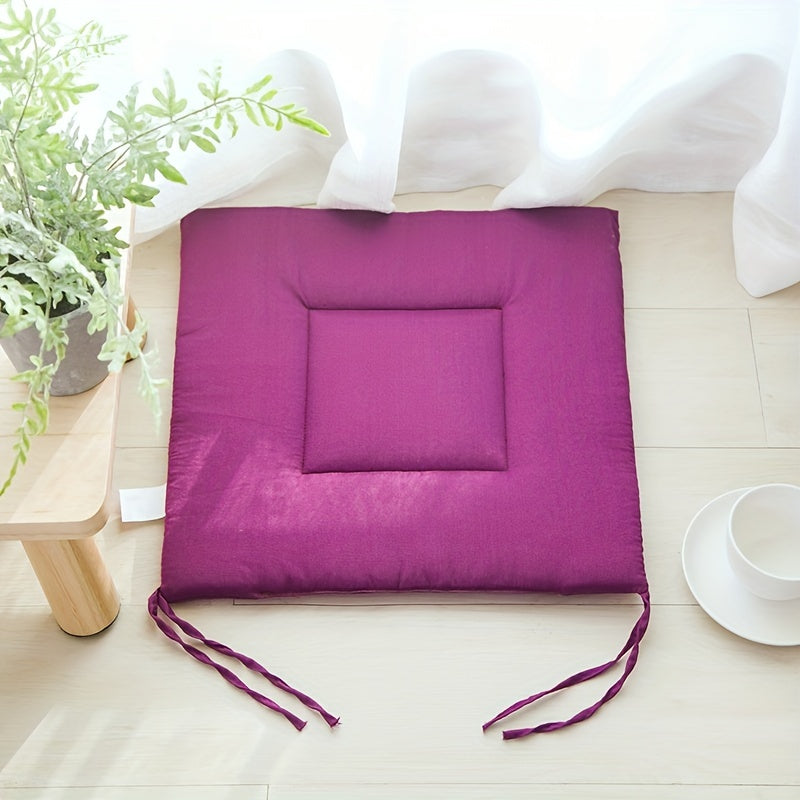Japanese Style Chair Cushion, Washable Polyester Seat Pad