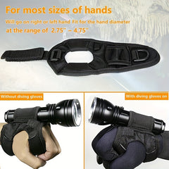 Diving Flashlight Wrist Mount Glove Holder Scuba Gear