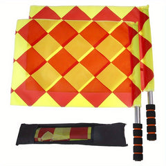 2pcs Soccer Referee Flags with Storage Bag