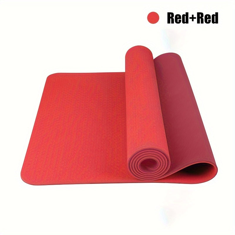 TPE Non-slip Yoga Mat Thicken Widen Mute Anti-shock Fitness Mat Home Workout