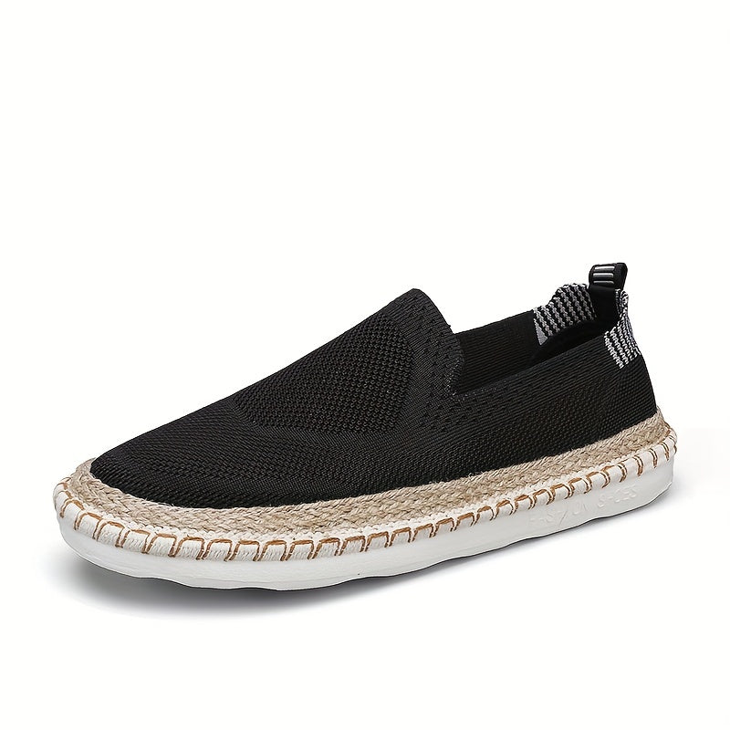 Men's Lightweight Espadrille Loafer Shoes Breathable Slip On Shoes