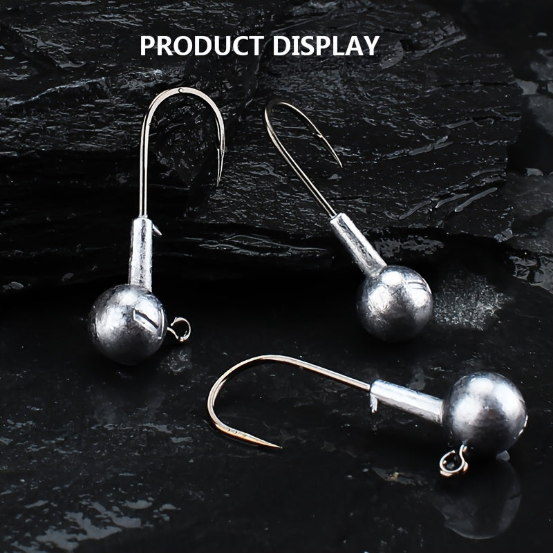 50pcs 7g 20g Fishing Hook Set Stiffened Jig Head Hooks Barbed Hooks