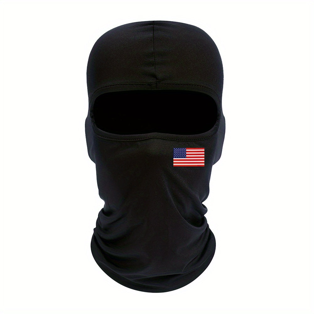 American Flag Print Mask Hood Balaclava Hat Windproof Sun Hat