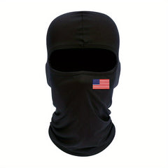 American Flag Print Mask Hood Balaclava Hat Windproof Sun Hat