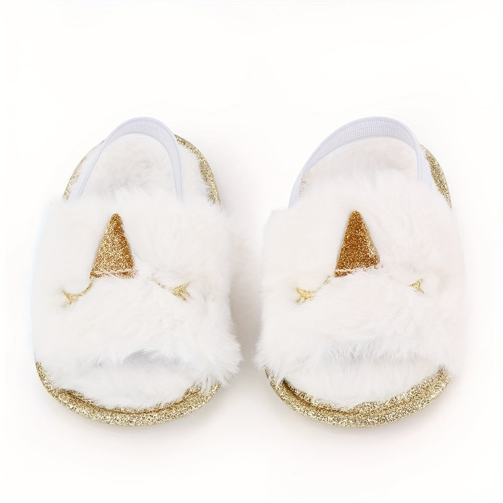 Furry Sandals Baby Boys Lightweight House Shoes Spring Autumn