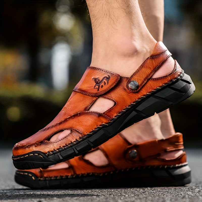 Men's Hollow Out Slip on Sandals Lightweight Non slip Comfortable Slipper