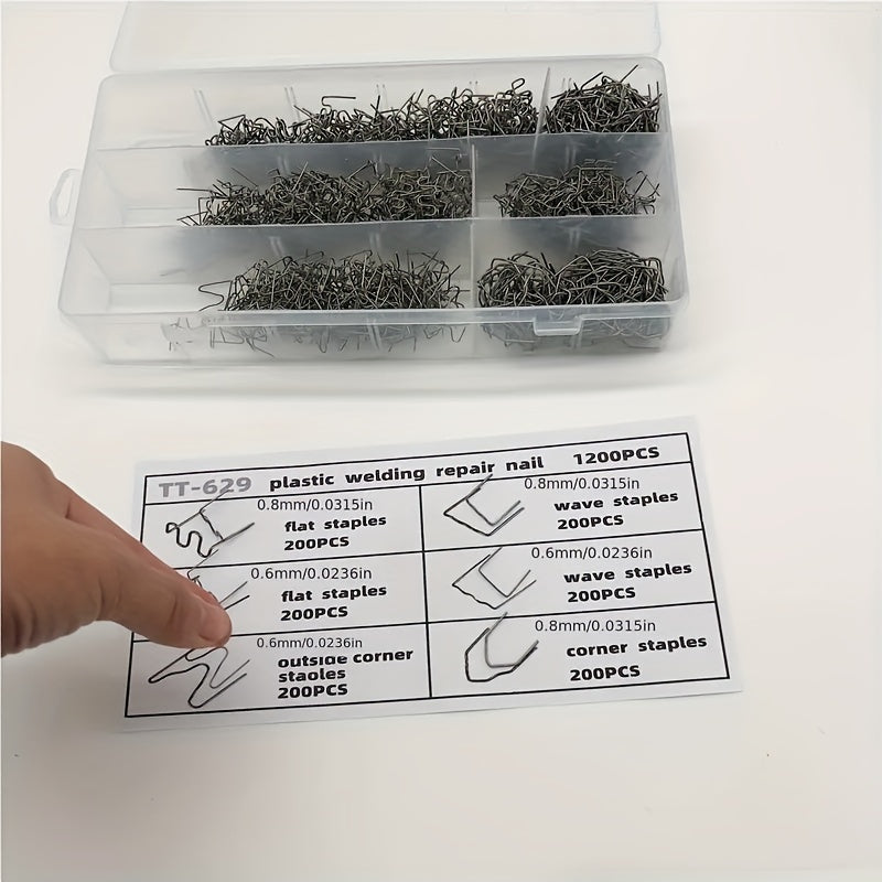 600pcs Car Bumper Repair Welding Gun Welding Wire Big Wave Welding Nail Patch