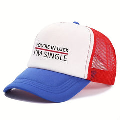 Men's Baseball Hat Hip Hop Summer Sunshade Mesh Cap Trucker Cap