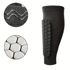 Honeycomb Leg Pad Anti-slip Leg Warmers for Running Cycling Football Sports