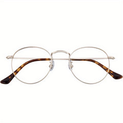 Men's Anti Light Round Frame Glasses