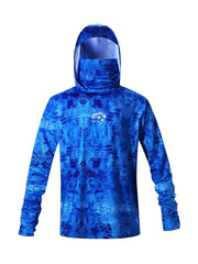 Men's Sun Protection Hoodie Quick Dry Top for Outdoor Fishing