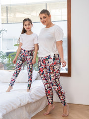 Cartoon Animals Christmas Leggings for Kids