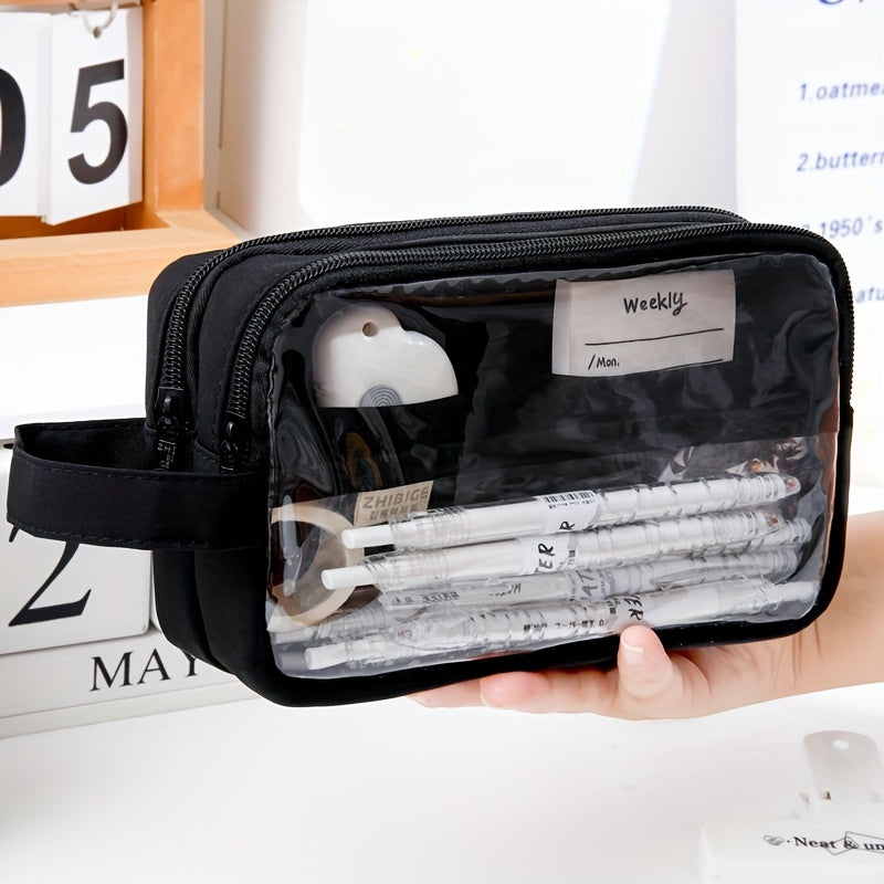 Large Capacity Pencil Case Handheld Pencil Case Stationery Case
