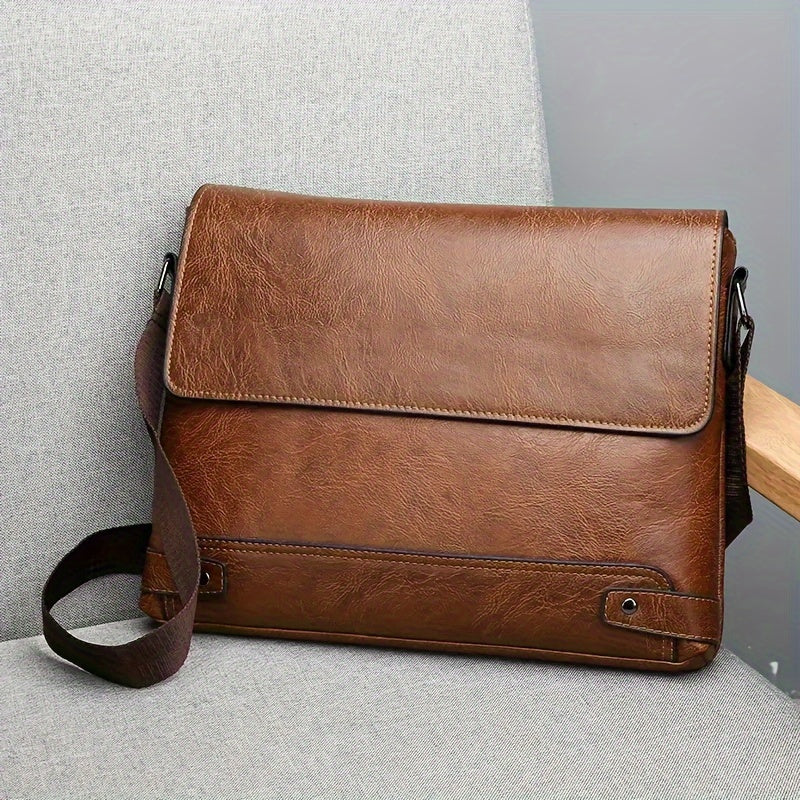 Men's Single Shoulder Bag Business Crossbody A4 Paper Travel Bag