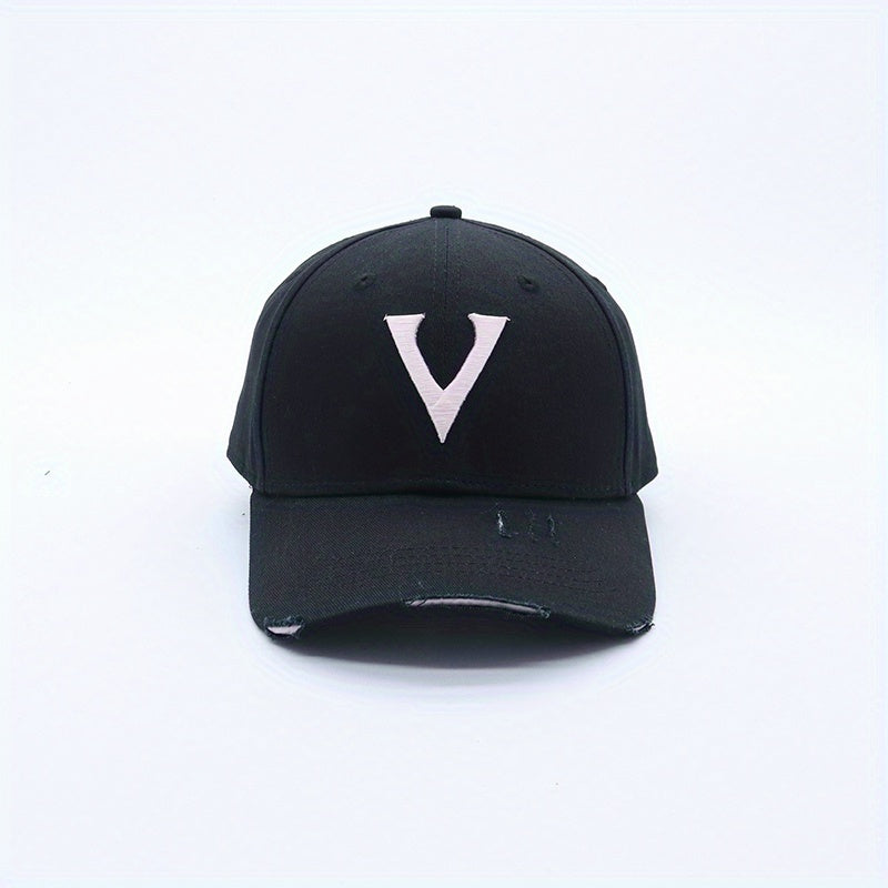 Ripped Baseball Cap Hip Hop Cotton Sun Hat Unisex Couple Dad Hats