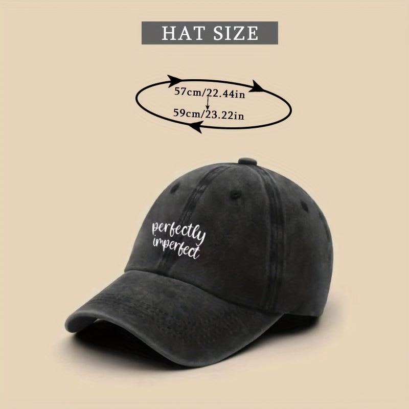 Imperfect Washed Baseball Cap Sun Hat Unisex