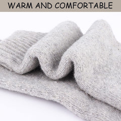 5 Pairs Thick Knit Thermal Socks Women's Mid Tube Stockings
