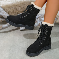 Warm Non-Slip Snow Boots Plush Lined Winter Boots