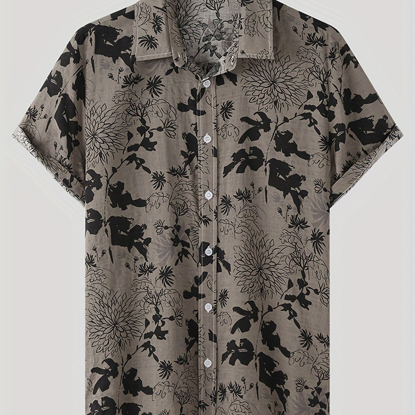 INCERUN Men's Floral Print Hippy Vintage Tee Shirt
