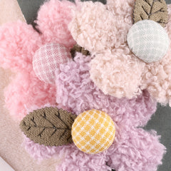 4pcs Small Plush Flower Hair Accessories for Girls