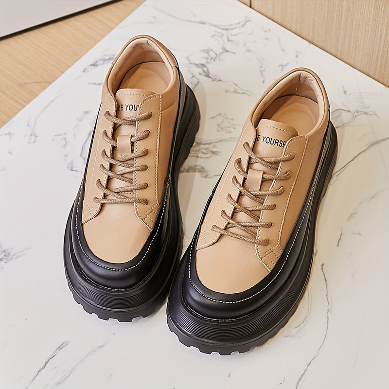 Women's Thick Bottom Faux Leather Outdoor Shoes