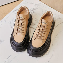 Women's Thick Bottom Faux Leather Outdoor Shoes