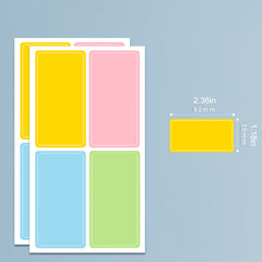 5pcs Dimension Rainbow Name Tag Sticker