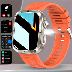 Smart Watch HD Display Fitness Calls LED Light iPhone Android