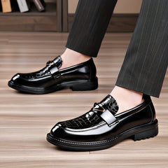 Men's Comfy Non-slip Loafer Shoes PU Leather Spring Summer