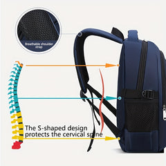 Kid's Large Capacity School Bag Load Reduction Backpack