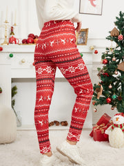 Christmas Casual Pants Women's Plus Graphic Print Trousers