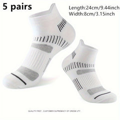 Men's Casual Sport Socks 5 Pairs Cotton Breathable Comfortable