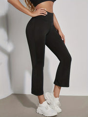 3 Pcs Set Straight Micro Flared Yoga Pants Casual Comfortable Sports Pants