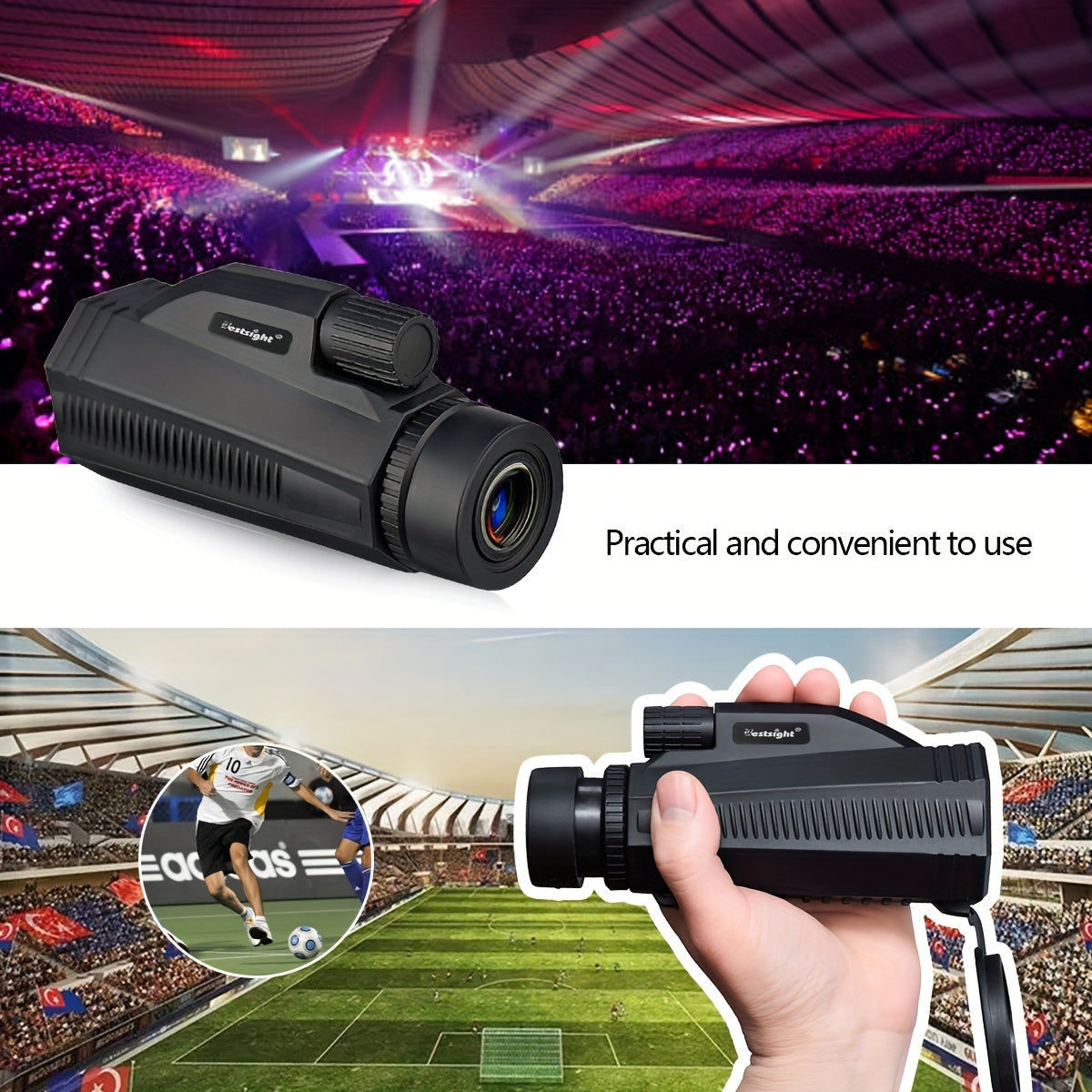 12X50 Monocular High Power Telescope For Adults