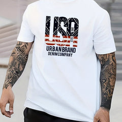 Men's Graphic Crew Neck T shirt Casual Comfy Tees for Summer