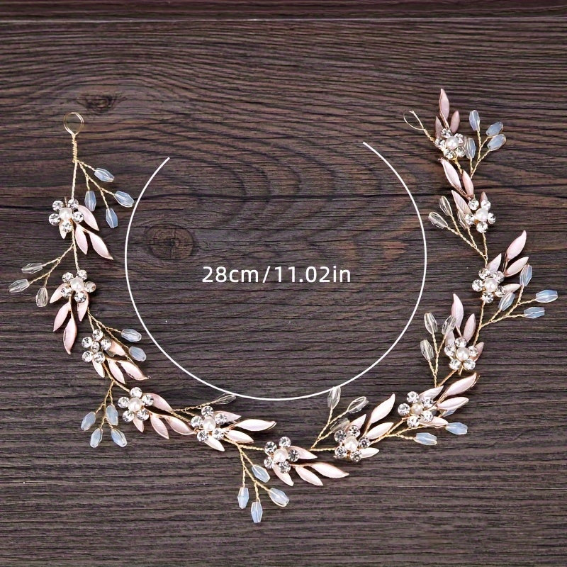 Fashionable Alloy Leaf Hairband Bridal Updo Hair Accessory Wedding Theme