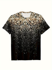 Gradient Sequin Print Short Sleeve T shirt For Girls Sports