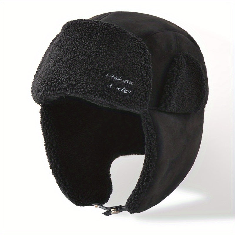 Lamb Velvet Winter Hat Windproof Warm for Cycling Skiing Climbing