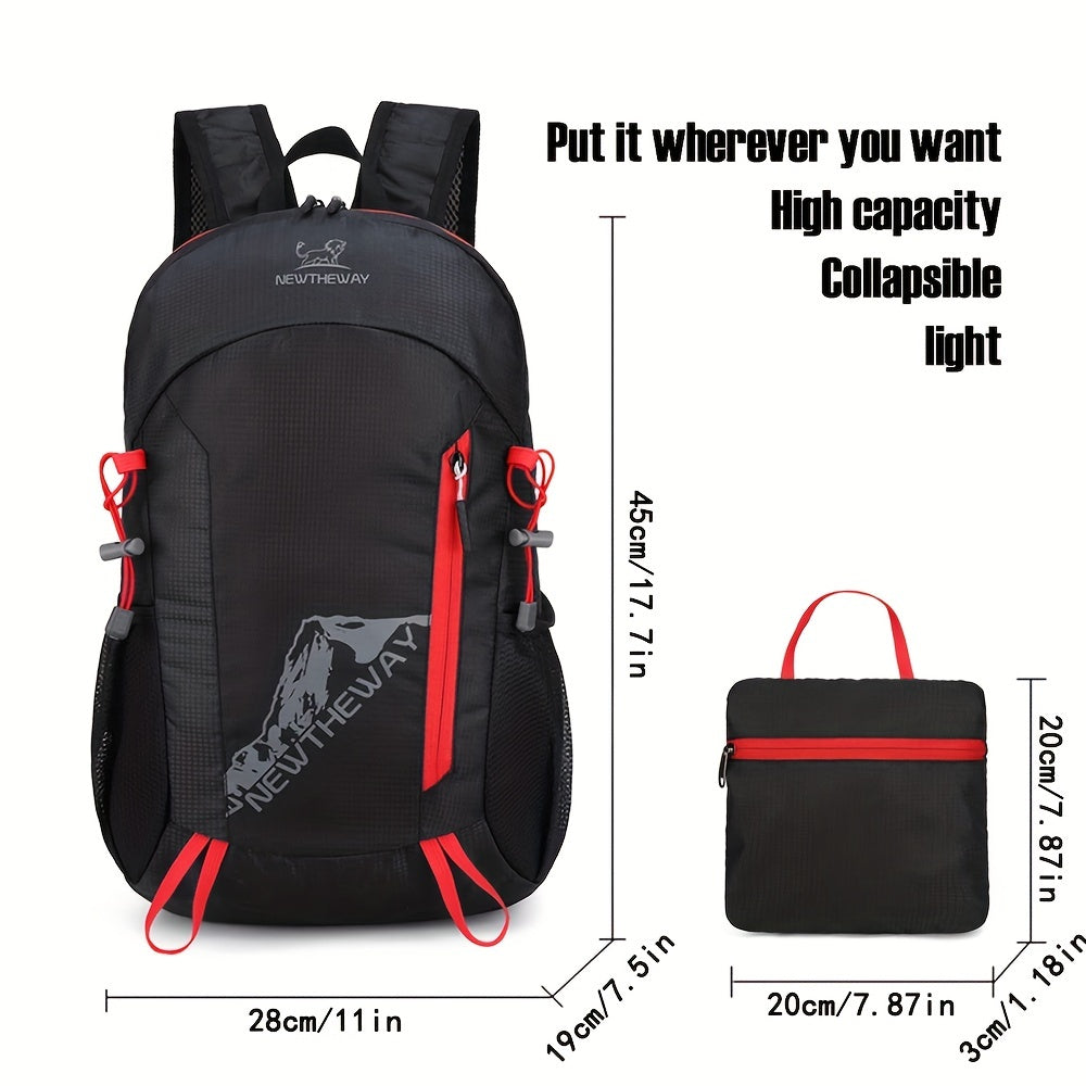 Water Resistant Foldable Backpack Large Capacity Casual Bag