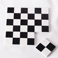 9pcs Doll House Wooden Floors Imitation Tile Decor