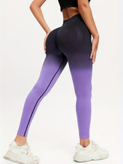 Gradient High Waist Yoga Pants Women Slimming Hip Lifting Leggings