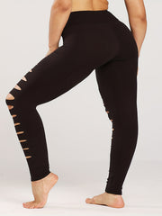 Ripped High Rise Fitness Leggings