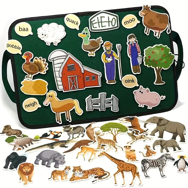 Farm Animal Storyboard Set for Kids - Flannel Toy for Early Learning