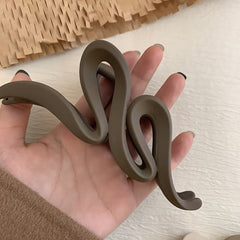 Matte Snake Hair Claw Clip for Women Girls Daily Party Outdoor Decors